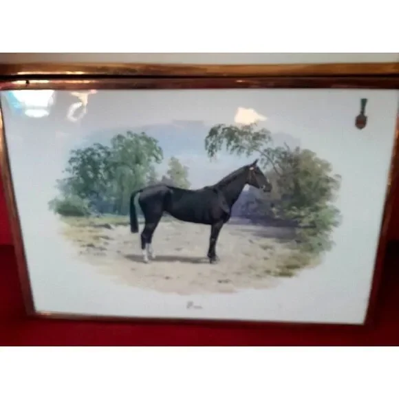 VTG Set Porcelain Horse Equestrian Wall Tiles Germany Y.R. Riedel York Berlin - Picture 3 of 15